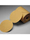 3M 01423 216U Series Abrasive Disc Roll, 5 in Dia, P220 Grit, PSA, Gold - part 1423