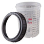 3M PPS™ 16115 Mini Cup and Collar, 200 mL, For Use With PPS™ Paint Preparation Systems - part 16115