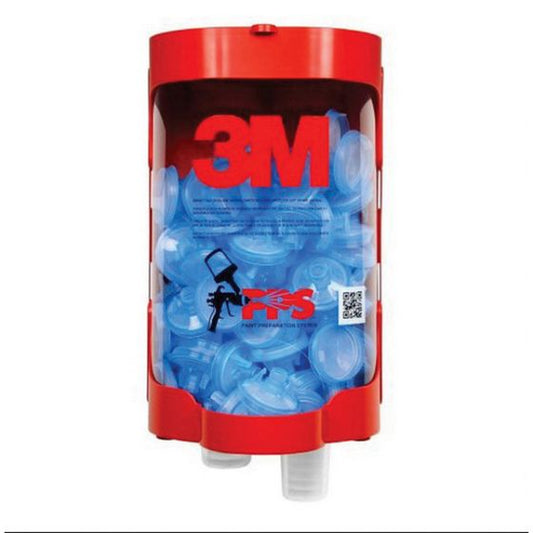 3M PPS™ 16298 Lid and Liner Dispenser, Red, Use With: Mini and Micro Cup, Paint Preparation System - part 16298