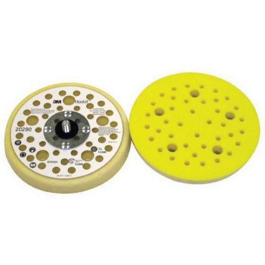 3M 20290 Dust Control Low Profile Finishing Disc Pad, 5 in Dia, 5/16 in - 24 TPI Arbor, Hook and Loop Attachment - part 20290