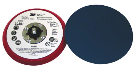 3M™ Stikit™ Low Profile Disc Pad 20351, 5 in x 3/8 in x 5/16-24 External, 10 ea/Case