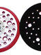 3M Xtract™ Low Profile Back-up Pad, 20353, 5 in x 3/8 in x 5/16 in-24 External, 44 Holes, Red Foam, 10 ea/Case