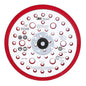 3M Xtract™ Low Profile Back-up Pad, 20356, 6 in x 3/8 in x 5/16 in-24 External, 52 Holes, Red Foam, 10 ea/Case