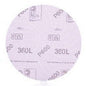 3M 20804 360L Series Multi-Hole Clean Sanding Abrasive Disc, 6 in Dia, P600 Grit, Hook and Loop, Purple - part 20804