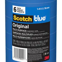 ScotchBlue™ Original Painter's Tape 2090-36AP6, 1.41 in x 60 yd (36mm x 54,8m), 6 rolls/pack
