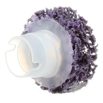 3M Scotch-Brite™ 21713 XO-DR Series Brake Hub Cleaning Disc, 1-1/2 in Dia, Extra Coarse Grade, 20000 rpm, Purple - part 21713