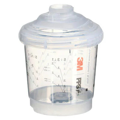 3M™ PPS™ Series 2.0 Vented Spray Cups Kit 26161, Mini (8.5 fl oz, 250 ml), 125 Micron Filter, 1 Kit/Case