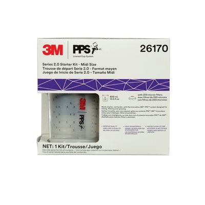 3M PPS™ 26170 Series 2.0 MIDI 6-Pack Starter Kit, 400 mL, Use With: Accuspray™ One Spray Guns - part 26170