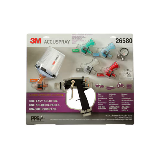 3M™ Accuspray™ ONE Spray Gun System with PPS™ Series 2.0 Spray Cup System 26580, 2 Kits/Case