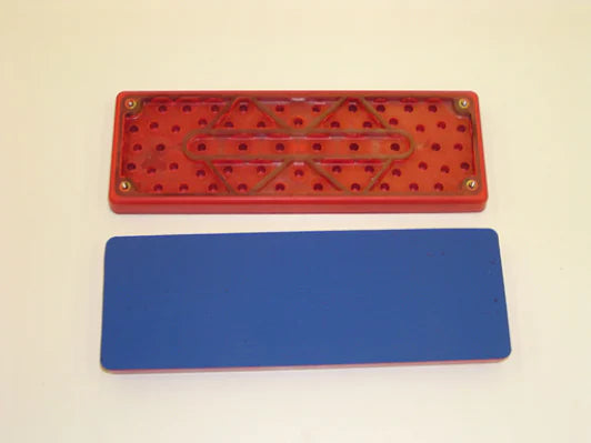 3M™ Stikit™ Sheet Pad 28660, 2-3/4 in x 7-3/4 in x 1/2 in Red Foam, 5 ea/Case