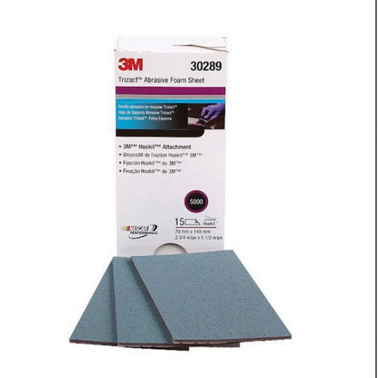3M Trizact™ 30289 Abrasive Sheet, 2-3/4 in W x 5-1/2 in L, 5000 Grit, Fine Grade, Silicon Carbide Abrasive, Wet/Dry - part 30289