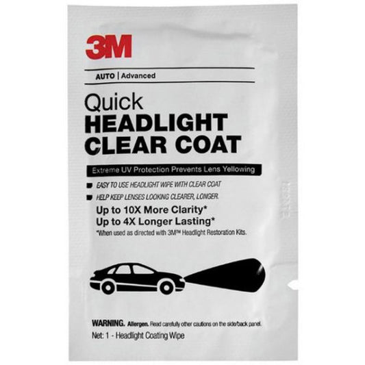 3M 32516 Quick Headlight Clear Coat Wipe, Milky White, Liquid - part 32516