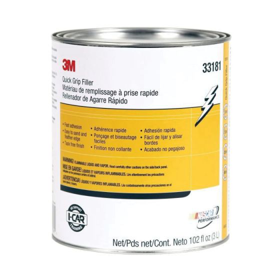 3M 33181 Quick Grip Body Filler, 1 gal Can, Red, Paste - part 33181