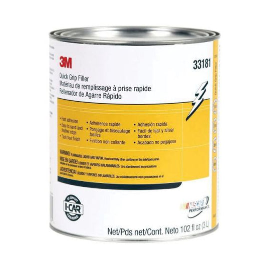 3M 33181 Quick Grip Body Filler, 1 gal Can, Red, Paste - part 33181