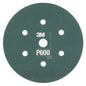 3M™ Hookit™ Flexible Abrasive Disc 270J, 34405, 6 in, Dust Free, P600, 25 disc per carton, 5 cartons per case