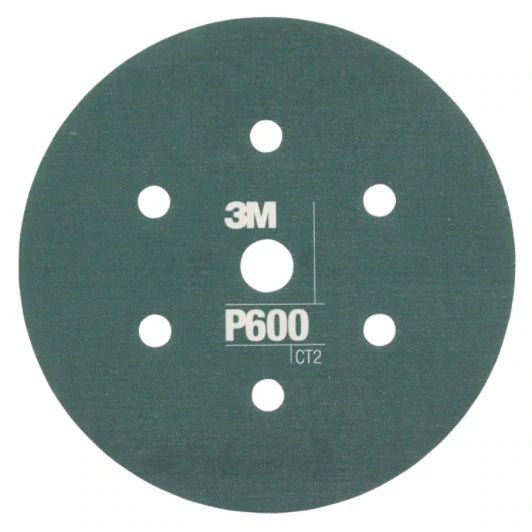 3M Hookit Flexible Abrasive Disc 270J, 6 in, P600 to P1500 Grit, Box of 25