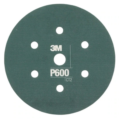 3M Hookit Flexible Abrasive Disc 270J, 6 in, P600 to P1500 Grit, Box of 25
