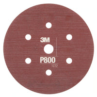 3M™ Hookit™ Flexible Abrasive Disc 270J, 34406, 6 in, Dust Free, P800, 25 disc per carton, 5 cartons per case