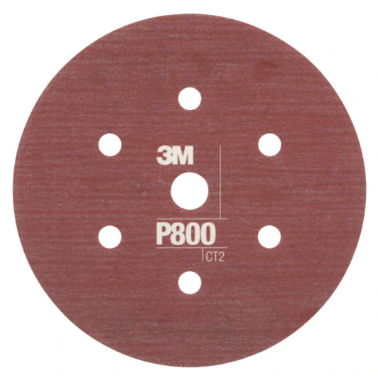 3M™ Hookit™ Flexible Abrasive Disc 270J, 34406, 6 in, Dust Free, P800, 25 disc per carton, 5 cartons per case