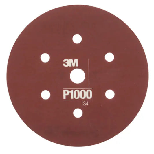 3M Hookit Flexible Abrasive Disc 270J, 6 in, P600 to P1500 Grit, Box of 25