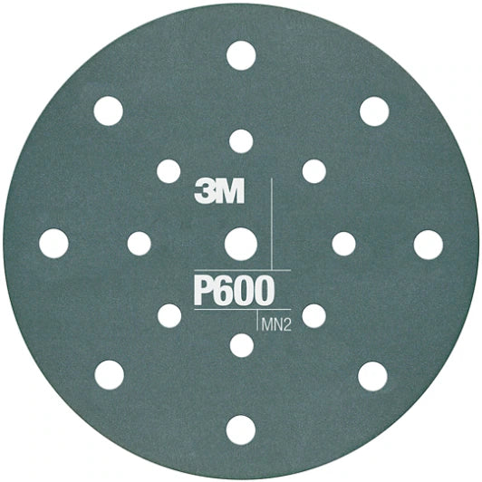 3M™ Hookit™ Flexible Abrasive Disc 270J, 34801, 6 in, Dust Free, P600, 25 discs per carton, 5 cartons per case