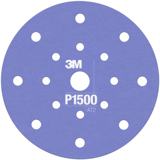 3M™ Hookit™ Flexible Abrasive Disc 270J, 34805, 6 in, Dust Free, P1500, 25 discs per carton, 5 cartons per case