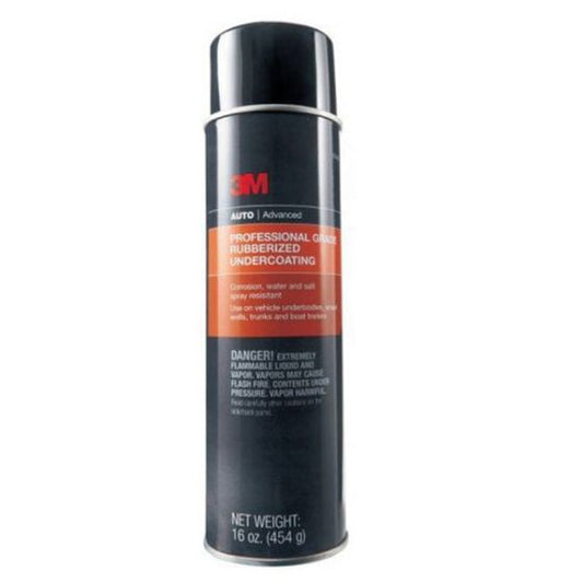3M 03584 Professional Grade Rubberized Undercoating, 16 oz Can, Aerosol, Black, 30 min Curing - part 3584