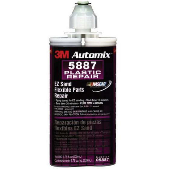3M Automix™ EZ Sand 35887 2-Part EZ Sand Flexible Parts Repair, 50 mL Cartridge, Paste, Off-White/Black - part 35887