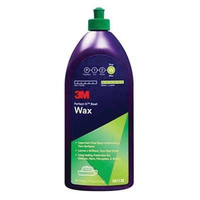 3M Perfect-It™ 36113 Boat Wax, 1 qt, Light Yellow, Liquid - part 36113