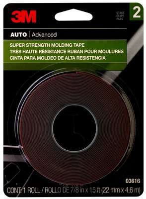 3M™ Super Strength Molding Tape, 03616, 7/8 in x 15 ft, 24 per case
