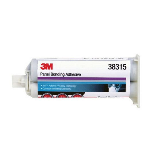 3M 38315 2-Part Panel Bonding Adhesive, 50 mL Duo Syringe Cartridge, Viscous, Amber/Black, 24 hr Curing - part 38315