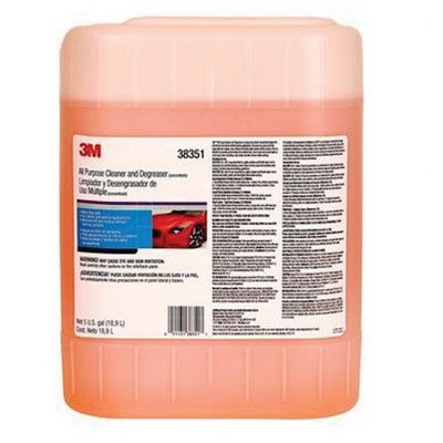 3M 38351 All Purpose Cleaner and Degreaser Concentrate, 18.9 L, Brown/Yellow - part 38351