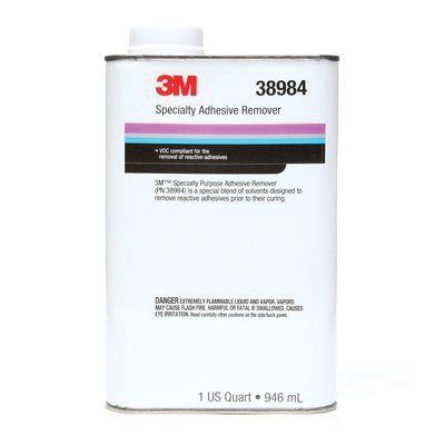 3M 38984 Specialty Adhesive Remover, 1 qt Can, Liquid, Transparent - part 38984