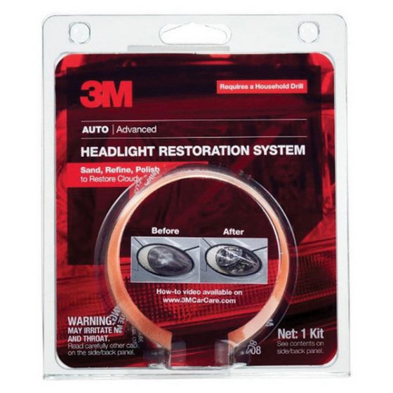 3M 39008 Headlight Lens Restoration System, Tan, Liquid - part 39008