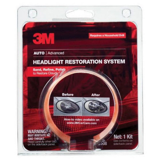 3M 39008 Headlight Lens Restoration System, Tan, Liquid - part 39008