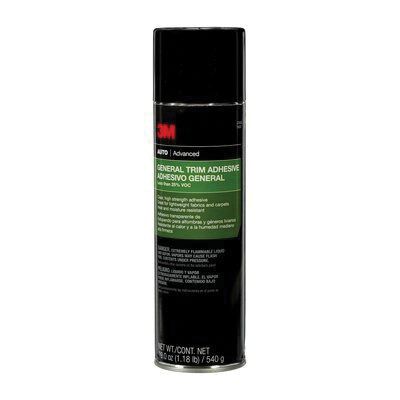 3M 39187 General Trim Adhesive, 19 oz Aerosol Can, Aerosol, Clear/Amber - part 39187