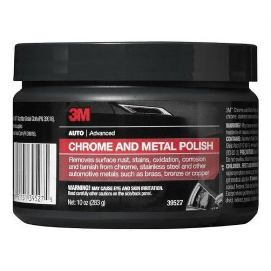 3M 39527 Chrome and Metal Polish, 10 oz Can, Pink, Solid - part 39527