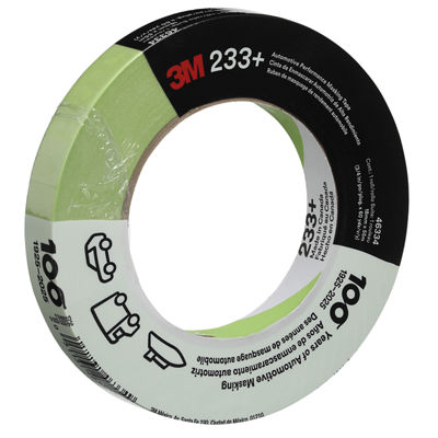 3M™ Performance Green Masking Tape 233+, 46334, 18 mm x 55 m, 48/Case