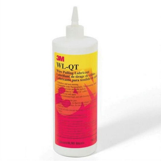 3M 50622 Wire Pulling Lubricant, 1 qt Bottle, White, 0 lb/gal VOC - part 50622