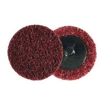 3M Scotch-Brite™ 05527 SC-DR Series No-Hole Surface Conditioning Disc, 2 in, Medium Grade, Aluminum Oxide, Maroon - part 5527