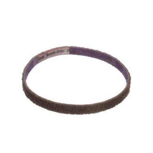 3M Scotch-Brite™ 77257 Non-Woven Durable Flex Belt, 3/8 in W x 13 in L, Coarse Grade, Brown - part 77257