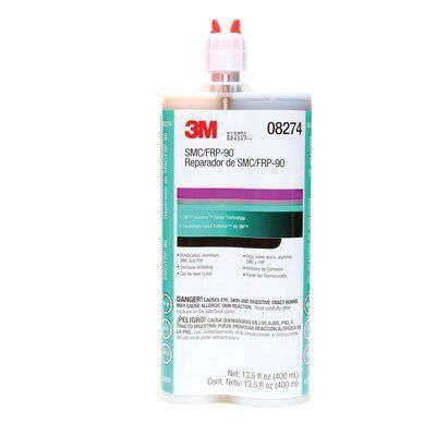 3M 08274 2-Part Repair Adhesive, 400 mL Dual Cartridge, Viscous Liquid, Black, 1.2, 90 min Application - part 8274