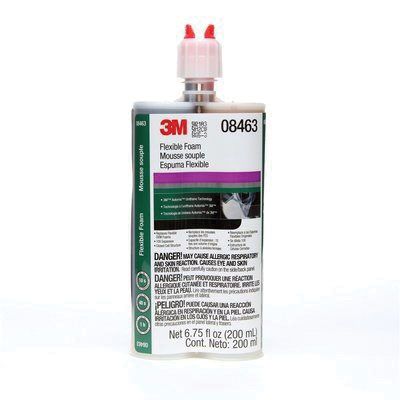 3M Automix™ 08463 Flexible Foam, 200 mL Cartridge, Liquid, Black, 1 hr Application, 1 hr Curing - part 8463