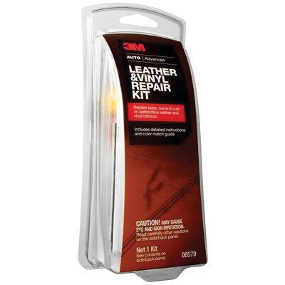 3M 08579 Leather and Vinyl Repair Kit, Red/Yellow/Blue/Green/Brown/Black/White, Liquid - part 8579