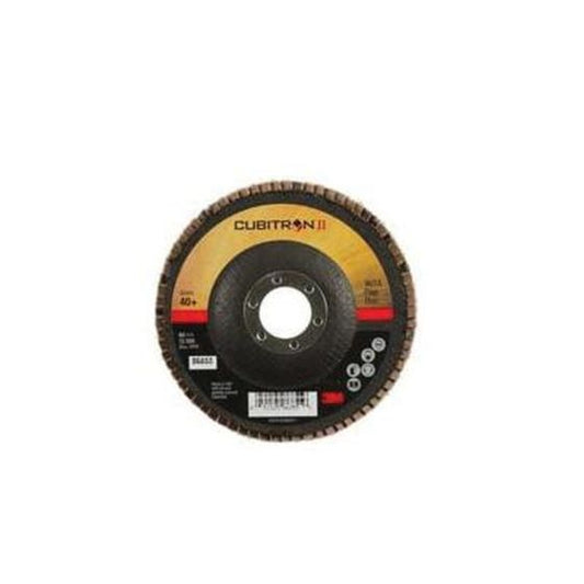 3M Cubitron II Flap Disc 967A, 40+, T27, 4-1/2 in x 7/8 in, 10 ea/Case, Single P - part 86855