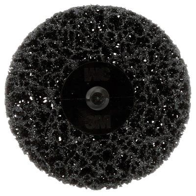 3M Scotch-Brite™ Roloc™ 89498 CR-DH Coating Removal Disc, 3 in Dia, Extra Coarse Grade, TR Attachment, Black - part 89498