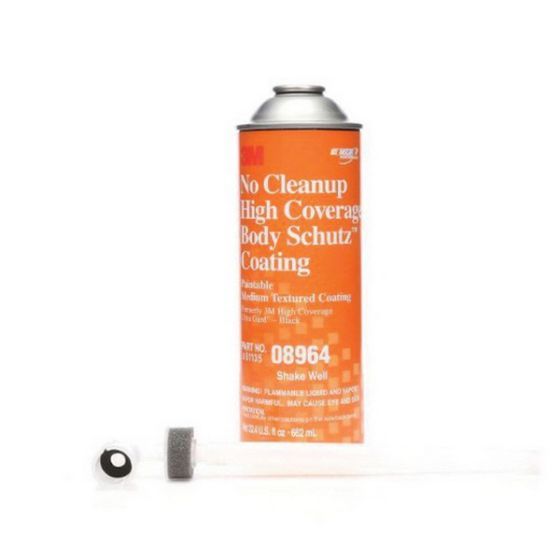 3M Body Schutz™ 08964 High Coverage Paintable Rubberized Undercoating, 22 fl-oz Can, Black - part 8964