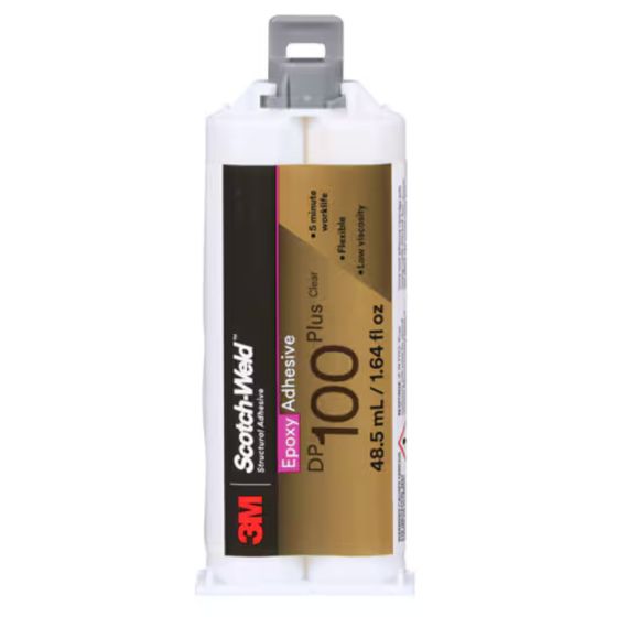 3M Scotch-Weld Epoxy Adhesive DP100 Plus, Clear, 48.5 mL Duo-Pak, 12 Each/Case - part 8976