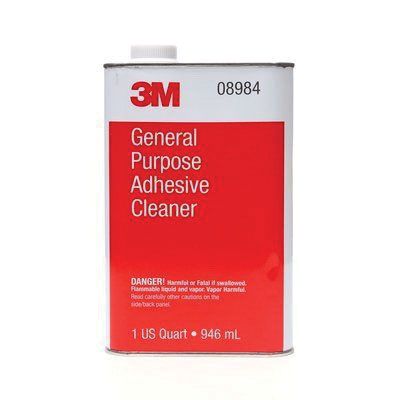 3M 08984 General Purpose Adhesive Cleaner, 1 qt Can, Liquid, Clear - part 8984