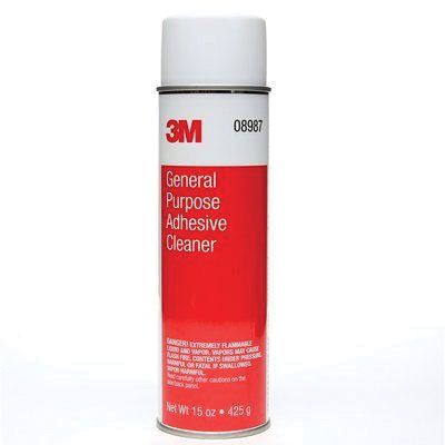 3M 08987 General Purpose Adhesive Cleaner, 20 fl-oz Aerosol Can, Liquid, Clear - part 8987